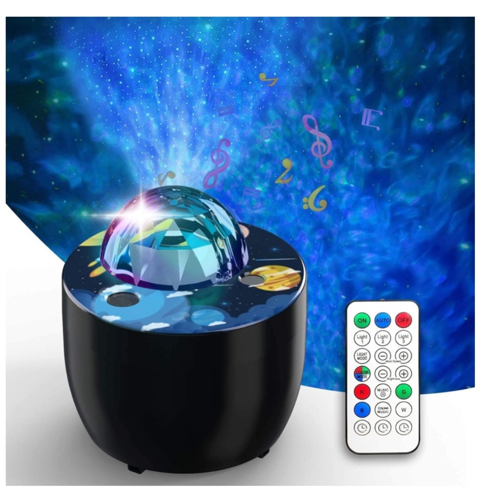 Black Star Galaxy Projector with Remote